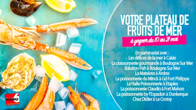 Gagnez votre plateau de fruits de mer avec nos poissonneries partenaires