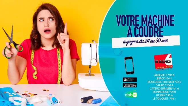 Radio 6 et TTC 2000 vous offrent votre MACHINE A COUDRE