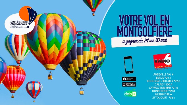 Cadeau exceptionnel - Gagnez votre vol en montgolfière d'une valeur de 190€