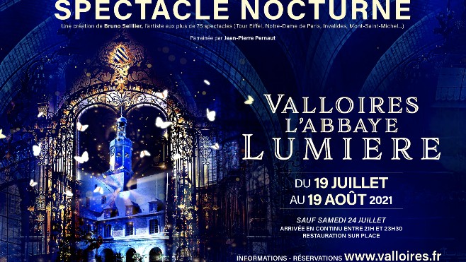 L'Abbaye de Valloires va proposer un spectacle nocturne son et lumières cet été