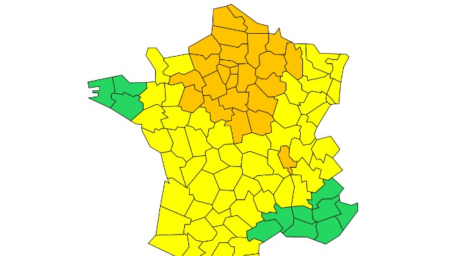 Alerte orange aux orages dans les Hauts-de-France
