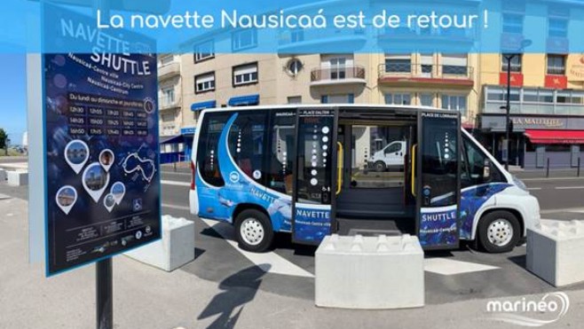 Boulogne-sur-mer : la navette Nausicaá est de retour