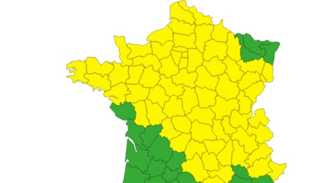 Le Nord, le Pas-de-Calais et la Somme en alerte jaune aux orages