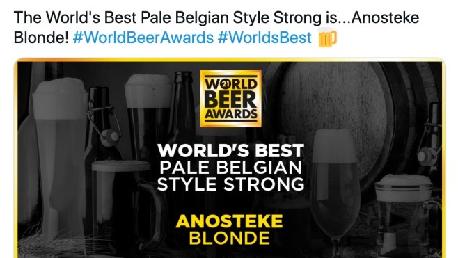 L' Anosteké, une bière du Nord sacrée meilleur bière blonde au monde !