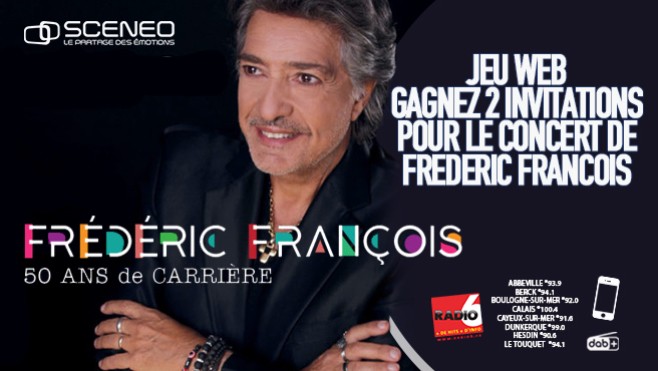 Gagnez vos invitations pour Frédéric François au Scénéo le 03.10