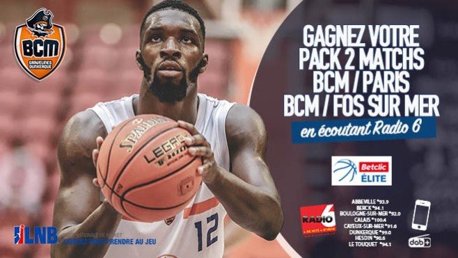 Radio 6 vous offre vos billets pour les premières rencontres du BCM sur le parquet de Sportica