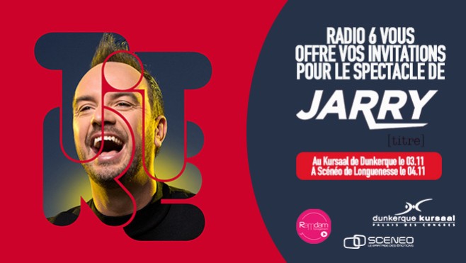 Radio 6 vous offre vos invitations pour le spectacle de Jarry