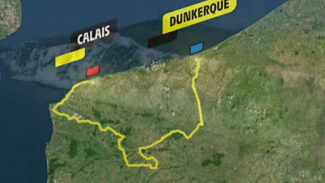 4ème étape du Tour de France 2022 entre Dunkerque et Calais le 5 juillet