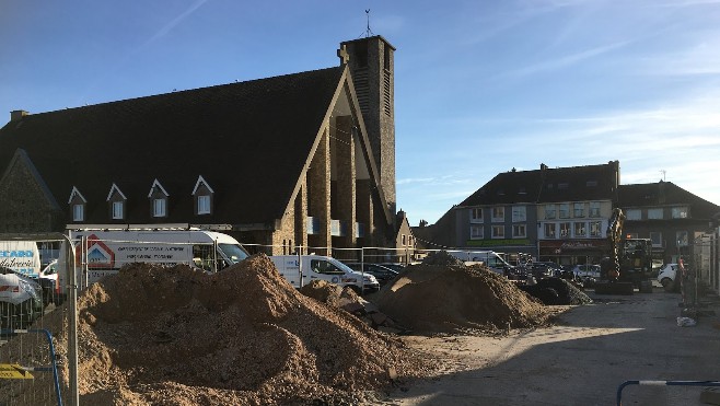 Une année de travaux a débuté place de l'Eglise au Portel.