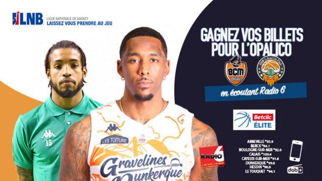 Gagnez 2 invitations pour l'OPALICO : BCM Gravelines Dunkerque / ESSM Le Portel
