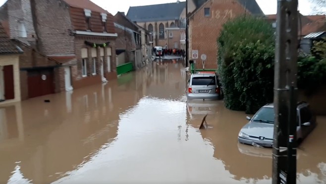 Flandres intérieures & inondations: 75  personnes évacuées, principalement à Esquelbecq et Wormhout 