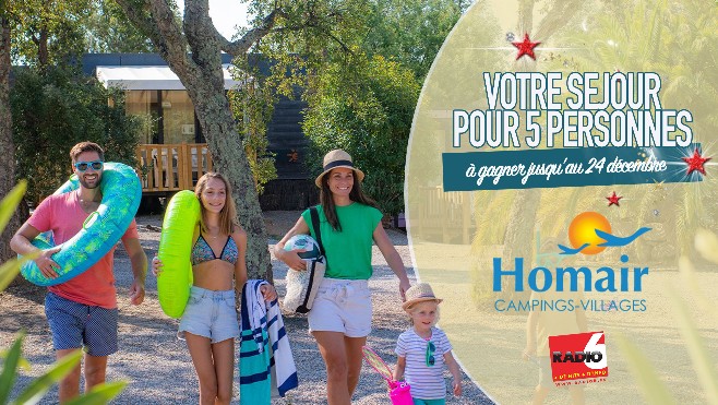 GRAND JEU DE NOEL - Gagnez votre séjour pour 5 personnes avec Homair Vacances