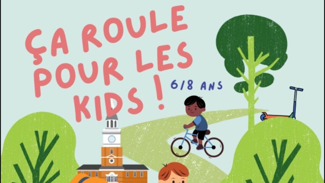 A Dunkerque, les 6-8 ans apprennent à rouler à vélo.