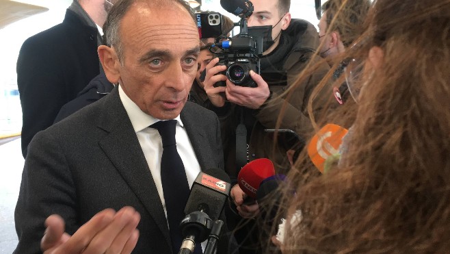 Présidentielle 2022 : Eric Zemmour était à Calais ce mercredi.