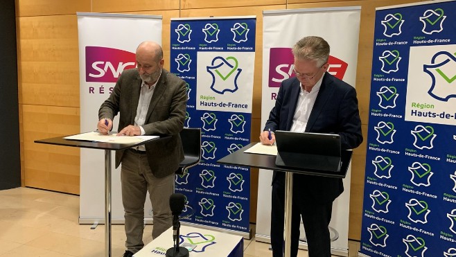 La région des Hauts de France et SNCF Réseau signent un contrat de performance.