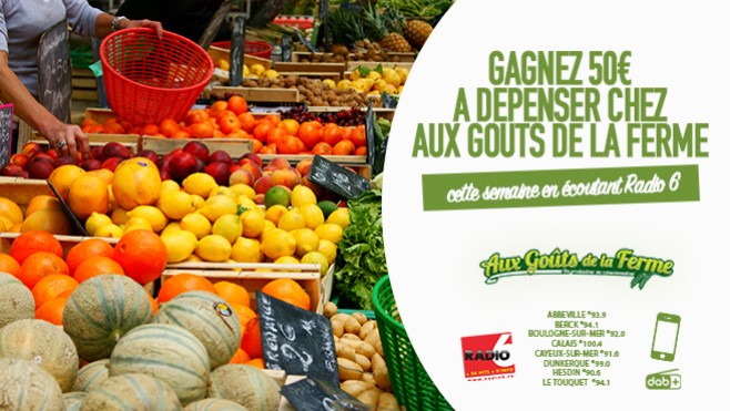 Gagnez 50€ à dépenser chez AUX GOUTS DE LA FERME