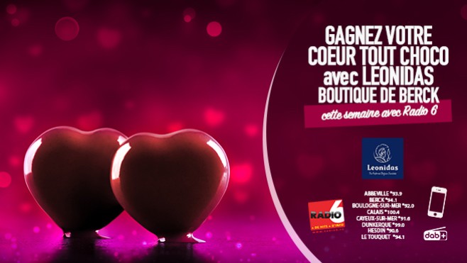 Gagnez votre coeur TOUT CHOCO pour la St Valentin avec Léonidas à Berck.