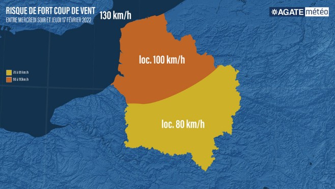 Météo : fort coup de vent attendu mercredi et jeudi et tempête vendredi