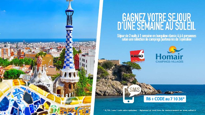 Gagnez 1 semaine dans un camping Homair Vacances en France