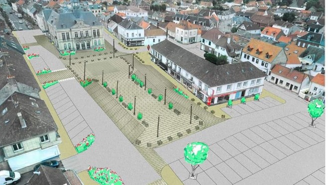 Berck: les travaux de la place Claude Wilquin débutent le 21 mars