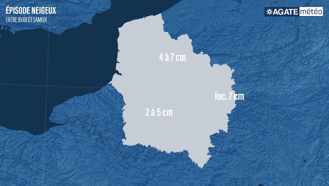 Un épisode neigeux pourrait nous concerner entre jeudi et vendredi. 