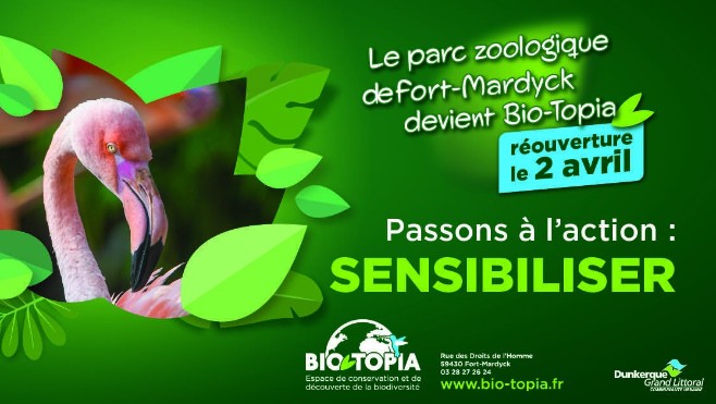 Le zoo de Fort-Mardyck devient Bio-Topia et rouvre le 2 avril !