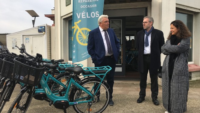 60 vélos électriques de plus proposés en location longue durée à Boulogne sur mer.