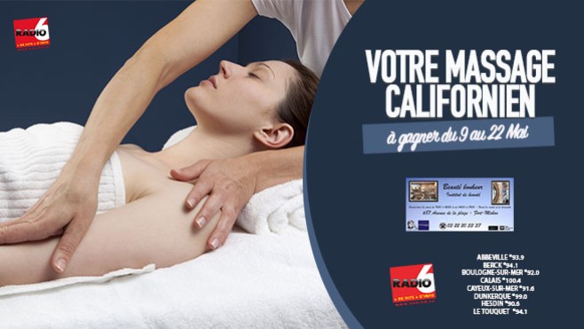 Gagnez votre massage Californien avec Beauté Bonheur à Fort Mahon