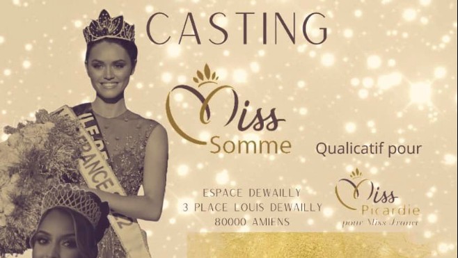 Un premier casting pour l'élection de Miss Somme a lieu le 4 juin prochain 