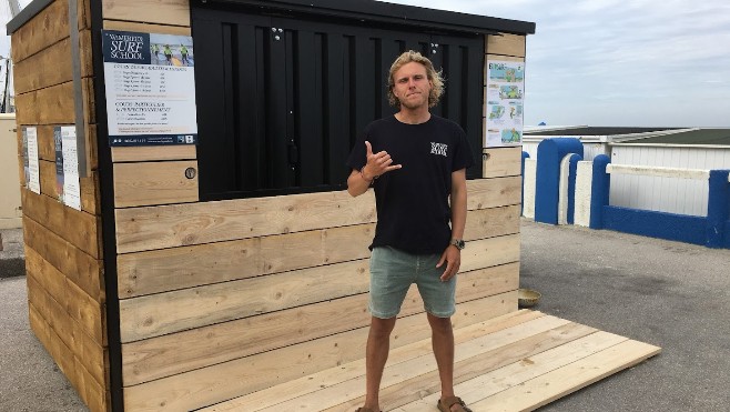 La Wimereux Surf School a son propre chalet sur la digue !