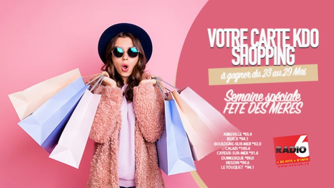 Gagnez votre carte cadeau shopping en écoutant Radio 6
