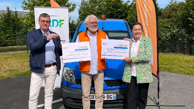 La Banque Alimentaire de la Somme a reçu un véhicule et plus de 11.000 euros de GRDF 