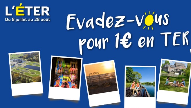 Voyagez dans la Région pour 1€ en TER !