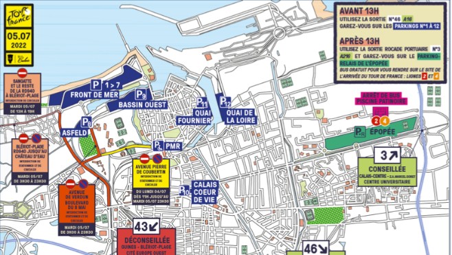 Tout ce qu’il faut savoir sur l’arrivée du Tour de France à Calais le 5 juillet prochain