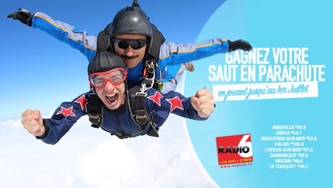 Radio 6 vous offre votre saut en parachute avec le Paragroupe Jean Bart