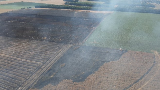 Coulogne : 23 hectares de champs brûlés et 150 personnes évacuées hier soir