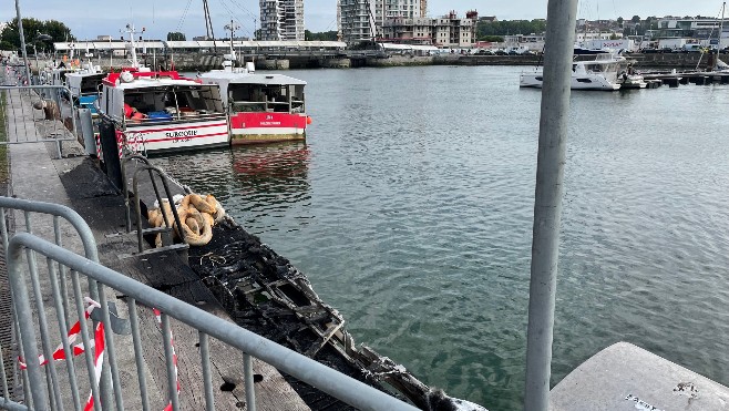 Incendie d'un bateau au port de Boulogne: le mis en cause placé en détention provisoire