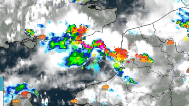 Les orages s'invitent en Hauts de France depuis le début d'après-midi, ce mercredi.