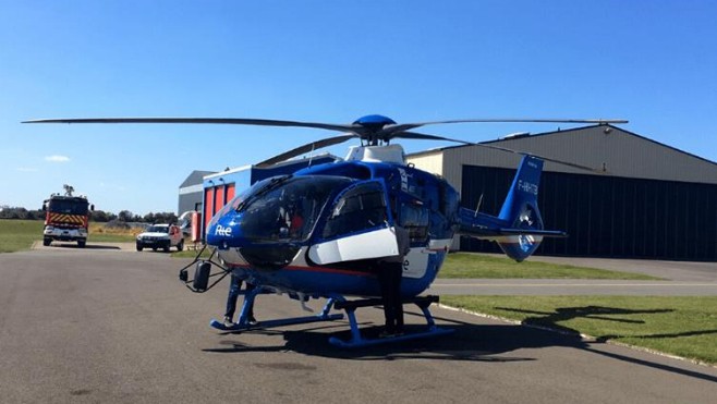 Un hélicoptère vérifie les câbles électrique à Dunkerque, Amiens et St-Pol-sur-Ternoise