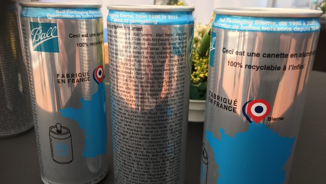 A Bierne, Ball Packaging sort désormais 7 millions de canettes par jour, toutes en alu !