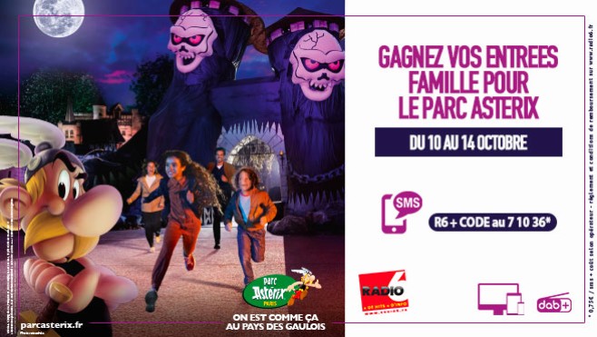 Radio 6 vous invite au PARC ASTERIX