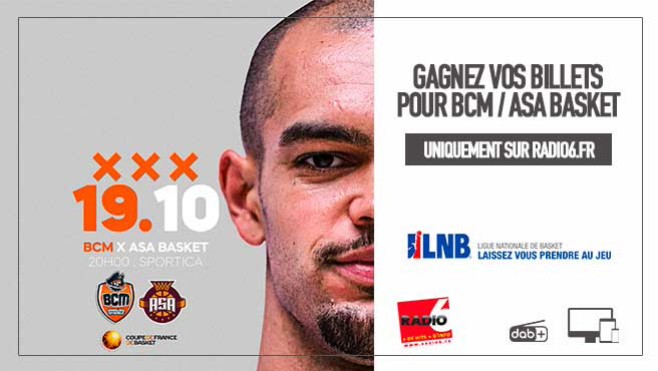 JEU WEB - Gagnez 2 billets pour le Match BCM / ASA BASKET - Coupe de France