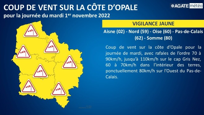 Avis de tempête sur le littoral dès cette nuit et ce 1er novembre.