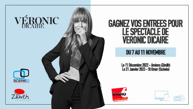 Veronic Dicaire à Amiens et à St Omer pour son Showgirl Tour