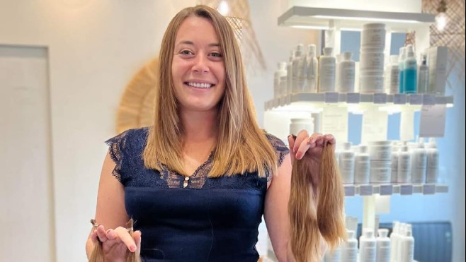 A Etaples, Alice a fait don de ses cheveux pour la deuxième fois