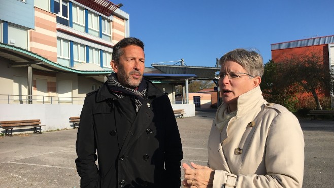 A Marquise, la corrosion touche au moins trois poteaux métalliques du Collège Jean Rostand.