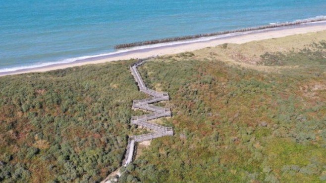 Fermeture de la flaque aux oies au Platier d’Oye à Oye-Plage