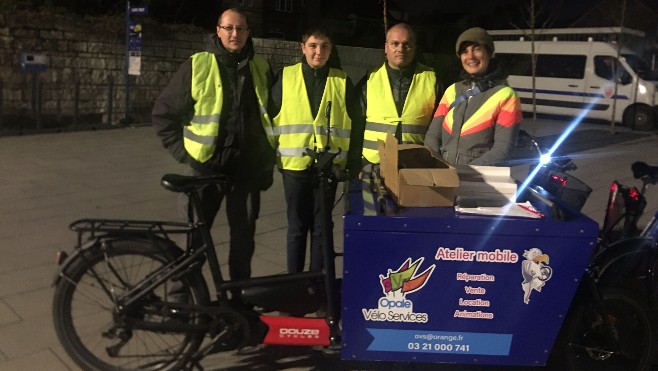 A Calais, zoom sur l’opération « Cyslistes, brillez »