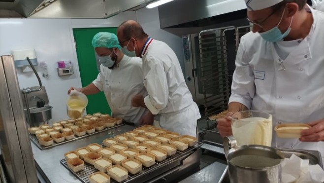 Le repas servi ce vendredi à l'hôpital d'Abbeville, confectionné par un Meilleur Ouvrier de France