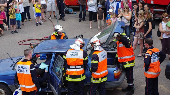 Montreuillois:  les pompiers organisent défis et démonstrations pour le Téléthon